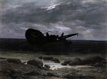 レック・イン・ザ・ムーンライト ロマンチックなボート カスパール・ダーヴィッド・フリードリッヒ Oil Paintings